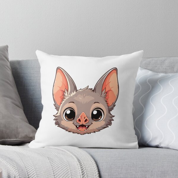 Item preview, Cute Bat Cartoon Face designed and sold by Krincydigitalart.