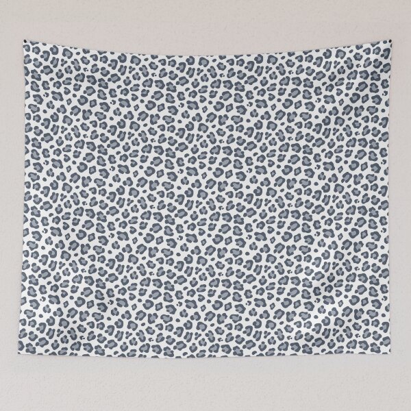 Item preview, White and Slate leopard print designed and sold by pattern-archive.