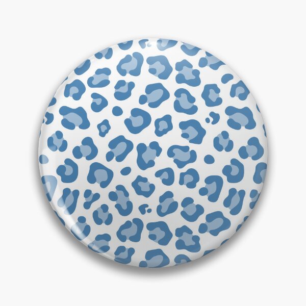 Aperçu de l'œuvre Imprimé léopard blanc et bleu acier créée et vendue par pattern-archive.