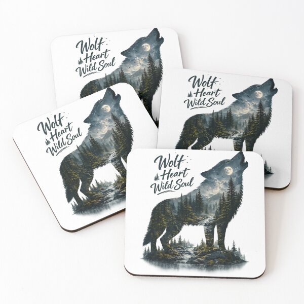 Item preview, Wolf Heart Wild Soul – Majestic Wolf Nature Design designed and sold by GGAUL.