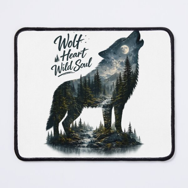 Item preview, Wolf Heart Wild Soul – Majestic Wolf Nature Design designed and sold by GGAUL.