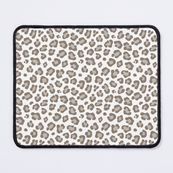 Item preview, White and Taupe leopard print designed and sold by pattern-archive.