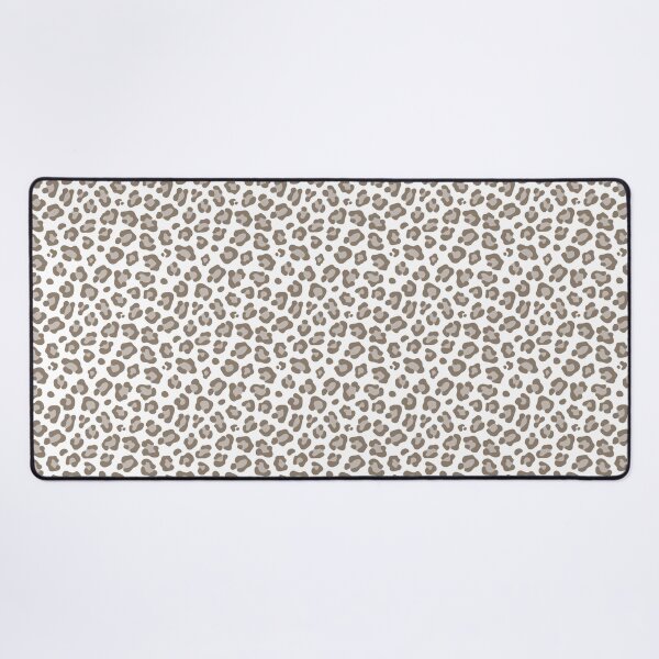 Item preview, White and Taupe leopard print designed and sold by pattern-archive.