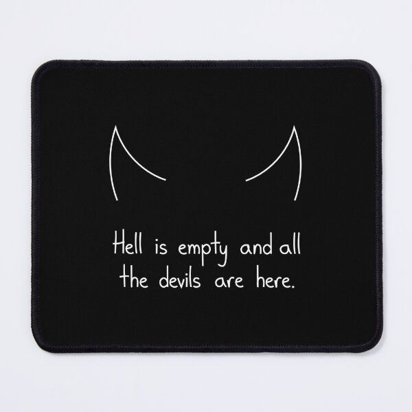 Item preview, Hell Is Empty Shakespeare Quote Minimalist Art designed and sold by Mooi Studio.