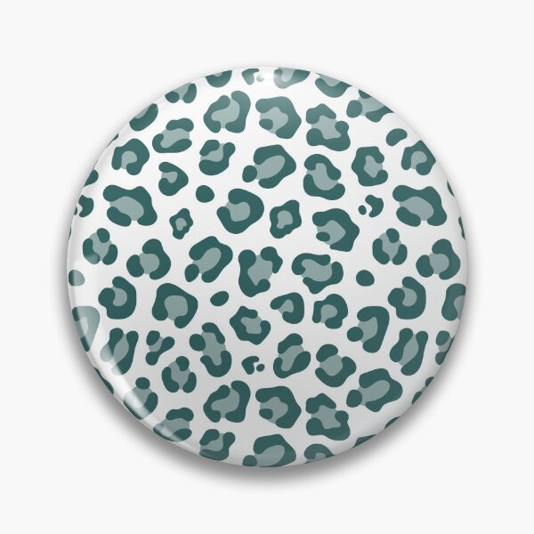 Item preview, White And Teal Leopard Print designed and sold by pattern-archive.