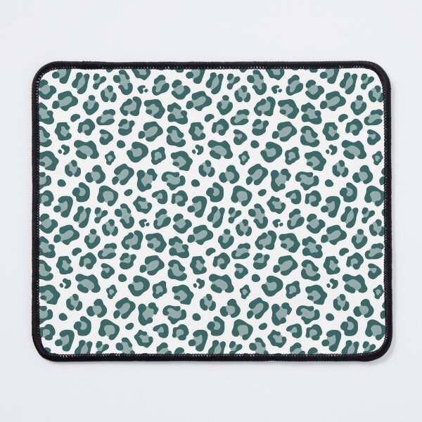 Item preview, White And Teal Leopard Print designed and sold by pattern-archive.