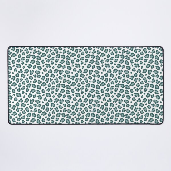 Item preview, White And Teal Leopard Print designed and sold by pattern-archive.