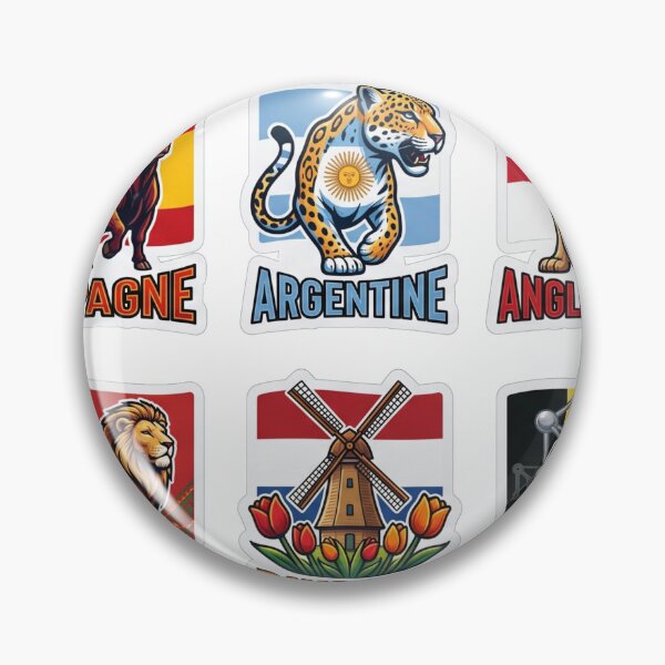 Item preview, Ultimate Country Emblem Sticker Pack - National Flags and Symbols designed and sold by studiohadiya.