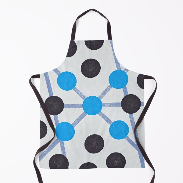 Item preview, Abstract Connected Network - Minimalist Geometric Blue and Black Constellation designed and sold by angelisart.