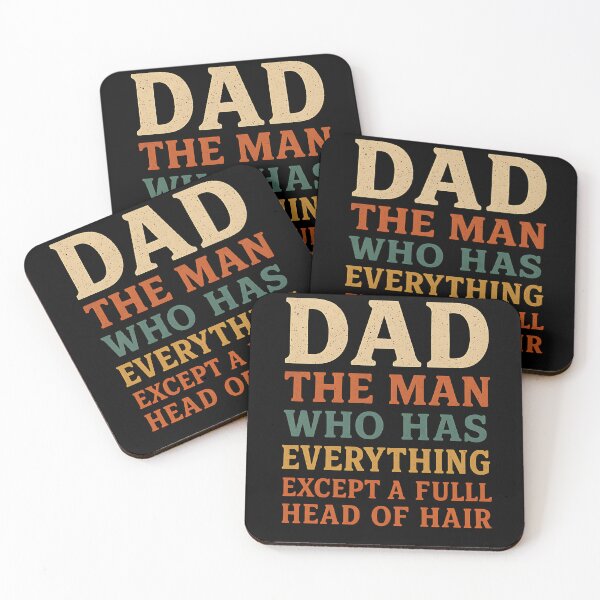 Item preview, Dad The Man Who Has Everything Except A Fulll Head Of Hair Funny Bald Father Humor designed and sold by SofenArt.
