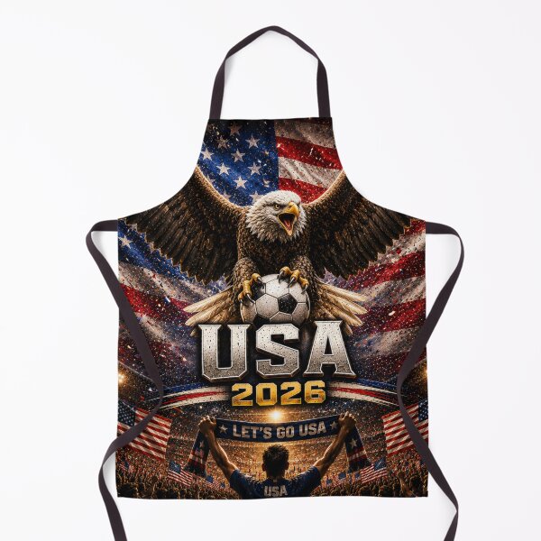 Item preview, USA 2026 Football Supporter | Bald Eagle Soccer Fan Art | World Cup Inspired Design designed and sold by Winetastic-Art.