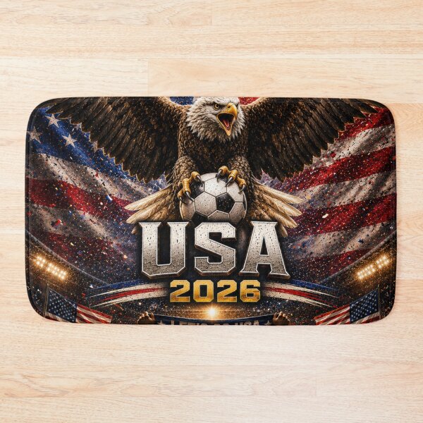 Item preview, USA 2026 Football Supporter | Bald Eagle Soccer Fan Art | World Cup Inspired Design designed and sold by Winetastic-Art.