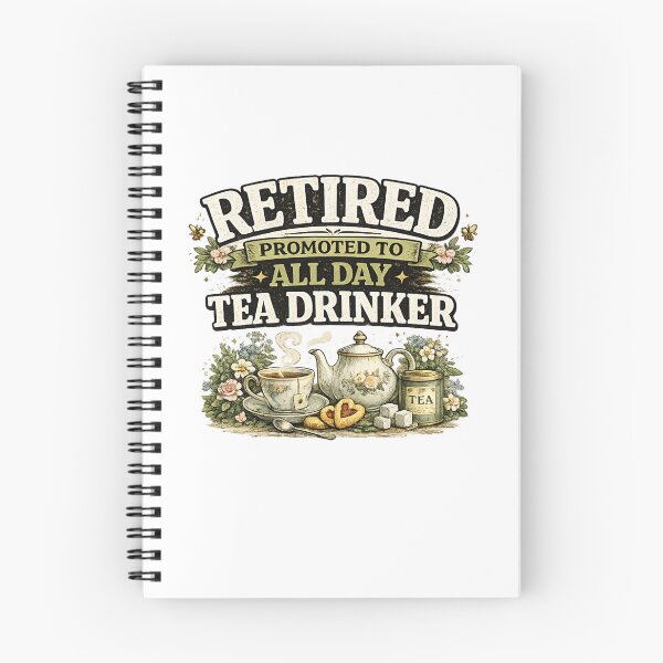 Item preview, Retired Promoted To All Day Tea Drinker designed and sold by CozyRetirementGifts.