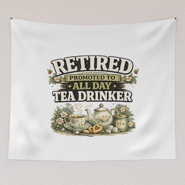 Item preview, Retired Promoted To All Day Tea Drinker designed and sold by CozyRetirementGifts.