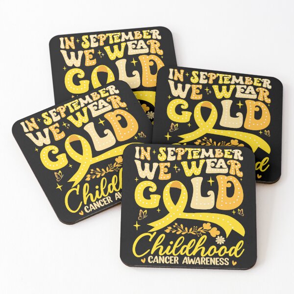 Item preview, In September We Wear Gold Childhood Cancer Awareness Supporter designed and sold by SofenArt.