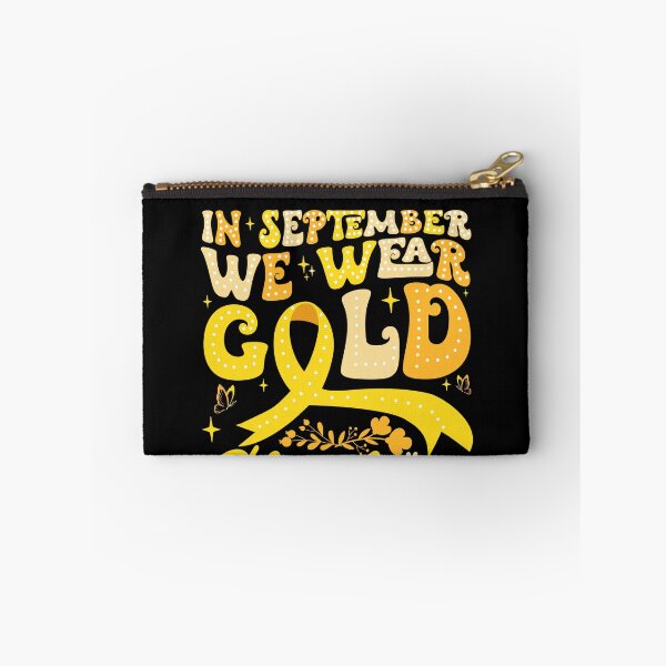 Item preview, In September We Wear Gold Childhood Cancer Awareness Supporter designed and sold by SofenArt.