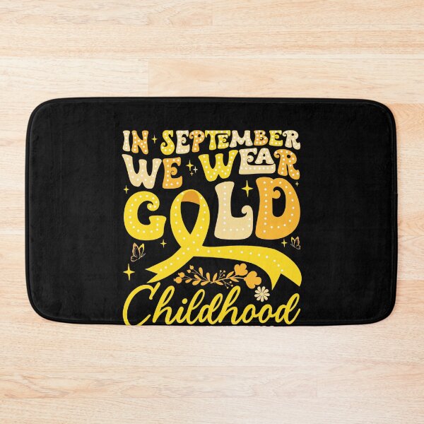 Item preview, In September We Wear Gold Childhood Cancer Awareness Supporter designed and sold by SofenArt.