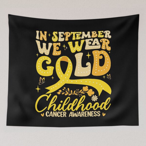 Item preview, In September We Wear Gold Childhood Cancer Awareness Supporter designed and sold by SofenArt.