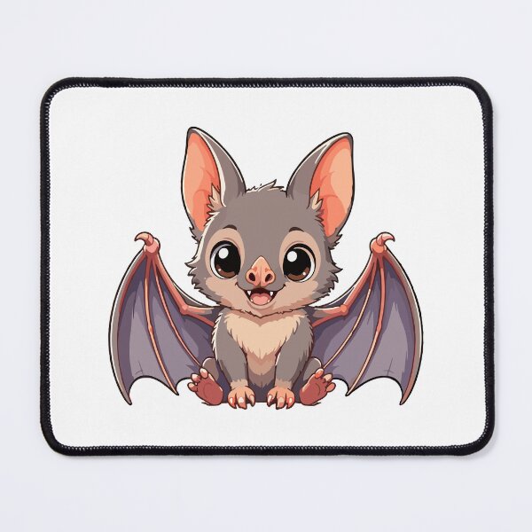 Item preview, Cute Baby Bat Sitting Cartoon designed and sold by Krincydigitalart.