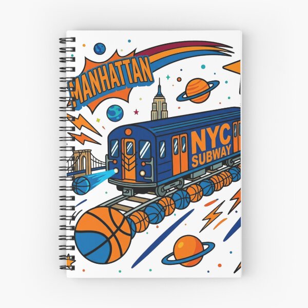 Item preview, NYC Subway Basketball Express - Manhattan Cosmic Pop Art T-Shirt designed and sold by RDproject.