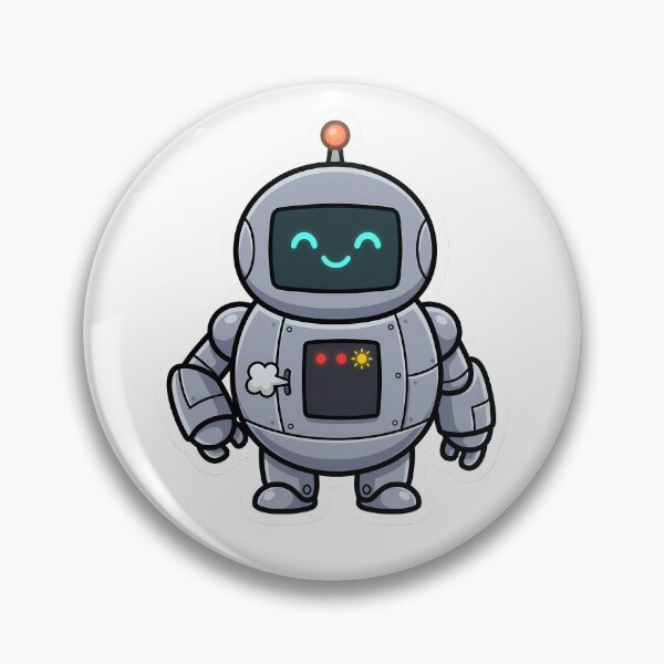 Item preview, Cute Retro Robot Malfunction Kawaii Funny Sci Fi Character designed and sold by how-is-design.