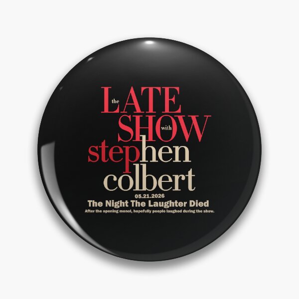 Artikelvorschau, Die letzte Show mit Stephen Colbert 2026 - Fernsehsendung entworfen und verkauft von gusmanvinagetti.