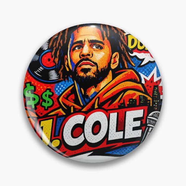 Item preview, J. Cole Pop Art Sticker | Hip Hop Rap Legend Comic Style Decal designed and sold by Deepstudio09.