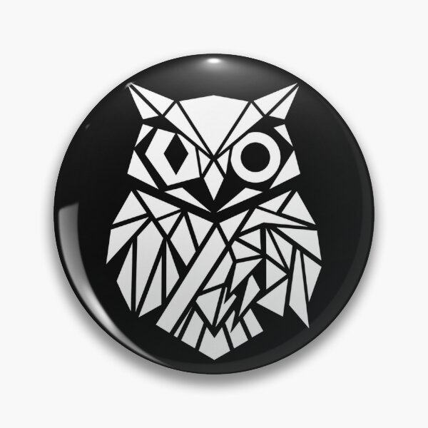 Item preview, Geometric Owl White Low Poly Geometric Wildlife Graphic Vintry Off designed and sold by VintryOff.