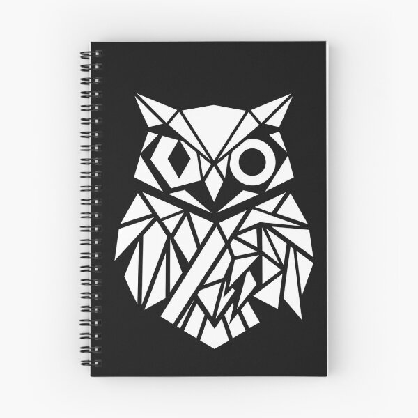 Item preview, Geometric Owl White Low Poly Geometric Wildlife Graphic Vintry Off designed and sold by VintryOff.