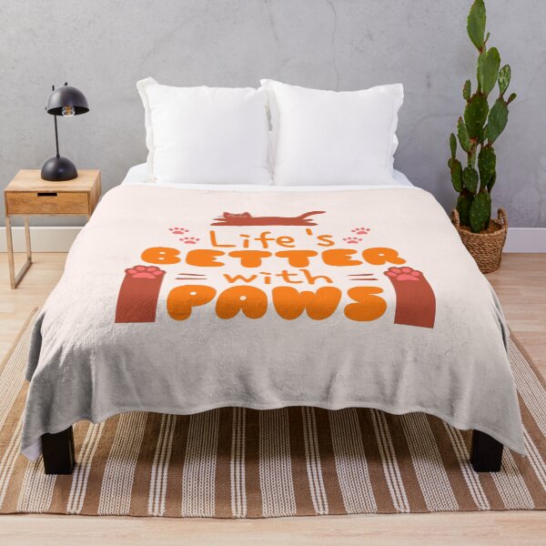 Item preview, Life’s Better With Paws – Cute Cat Edition designed and sold by AngryToro.