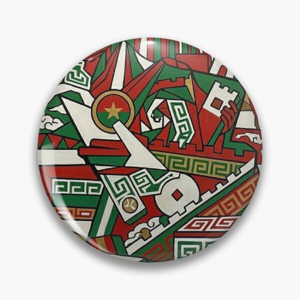 Item preview, **Title:** > Burkina Faso Cubist Art Poster – African Art Wall Decoration – ZK PRO designed and sold by zalakopro.