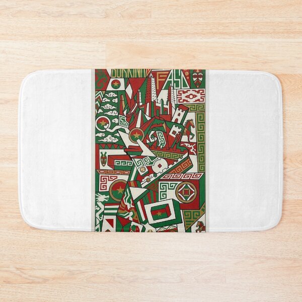 Item preview, **Title:** > Burkina Faso Cubist Art Poster – African Art Wall Decoration – ZK PRO designed and sold by zalakopro.