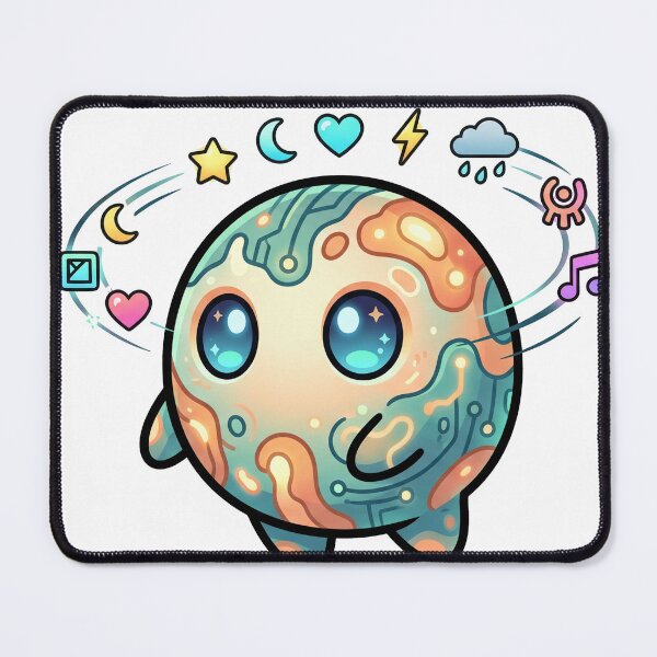 Item preview, Cute Cosmic Planet Character designed and sold by CuteRage.