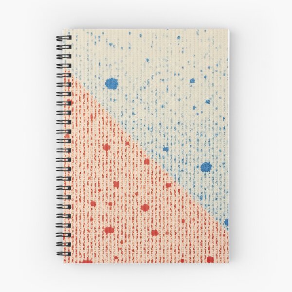 Item preview, Abstract Diagonal Divide - Red and Blue Ink Splatter Pattern designed and sold by angelisart.