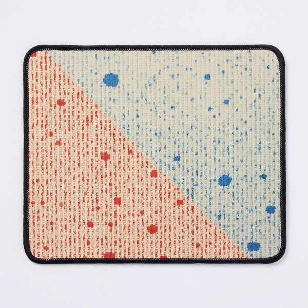 Item preview, Abstract Diagonal Divide - Red and Blue Ink Splatter Pattern designed and sold by angelisart.