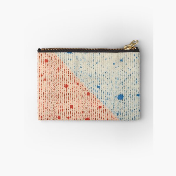 Item preview, Abstract Diagonal Divide - Red and Blue Ink Splatter Pattern designed and sold by angelisart.