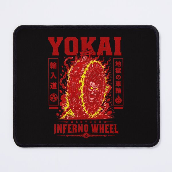 Item preview, Futuristic Wanyūdō Inferno Wheel Cyber Yokai designed and sold by CoolCrazyQuirky.