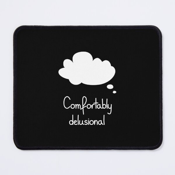 Item preview, Comfortably Delusional Funny Cloud Illustration designed and sold by Mooi Studio.