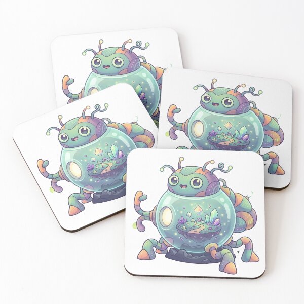 Item preview, Cute Alien Explorer Creature designed and sold by CuteRage.