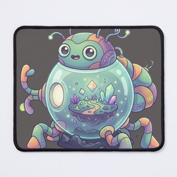 Item preview, Cute Alien Explorer Creature designed and sold by CuteRage.