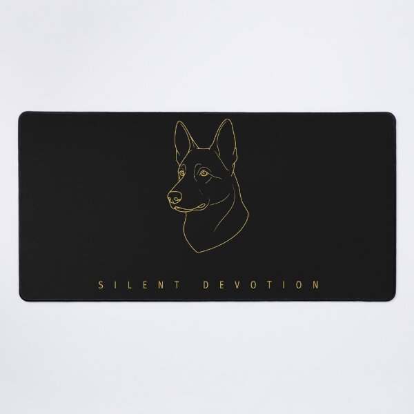 Item preview, German Shepherd Minimalist Art — Silent Devotion Gold Edition designed and sold by PureStroke.