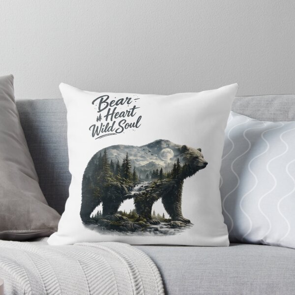 Item preview, Bear Heart Wild Soul – Majestic Bear Nature Design designed and sold by GGAUL.