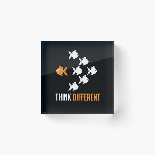 Item preview, Think Different Motivational Quote Art designed and sold by teeperfect.