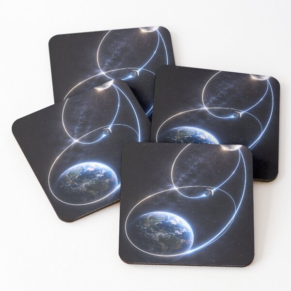 Item preview, Artemis II Earth Moon Transfer Orbit designed and sold by CuboBisiani virtual creative design.