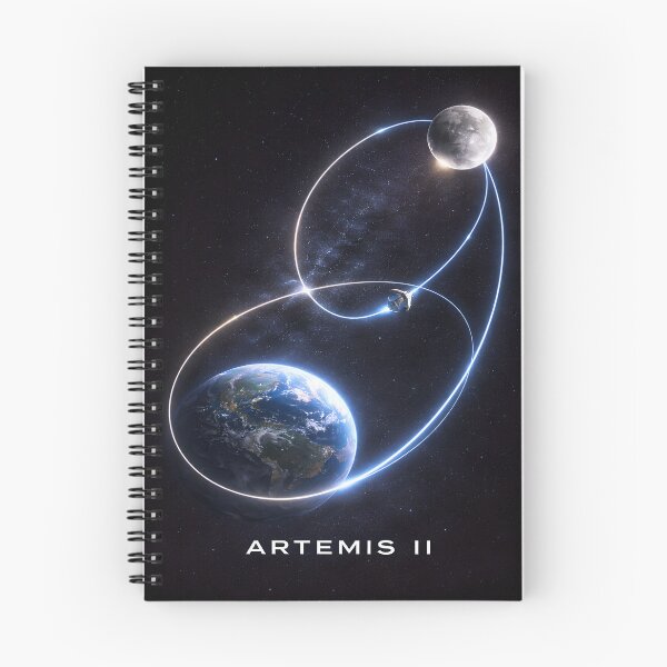Item preview, Artemis II Earth Moon Transfer Orbit designed and sold by CuboBisiani virtual creative design.