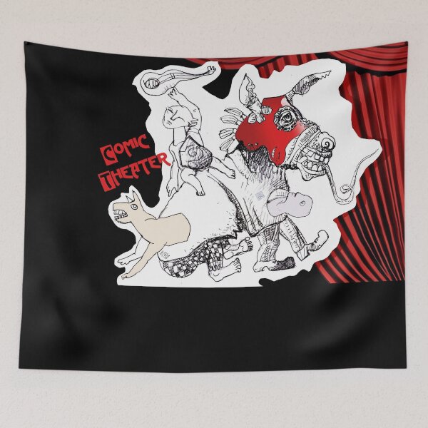 Item preview, Comic Theater With Circus Horse, Clowns, Dog, Singer (Drawing by ACCI)  designed and sold by VanyssaGraphics.