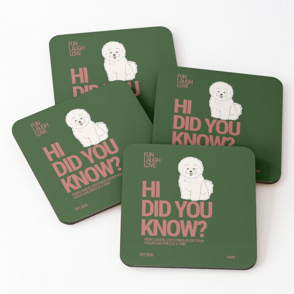 Item preview, Cute Bichon Frise Hi Did You Know Dog Quote designed and sold by SoftAuraStudi0.