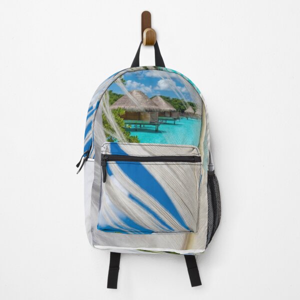Item preview, Maldives Feather Art | Tropical Paradise Travel Illustration designed and sold by GalleryPeak.