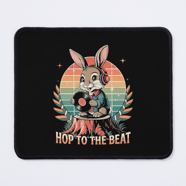Item preview, Retro DJ Bunny with Vinyl Record   - World Music Day designed and sold by Art-Arcade6.