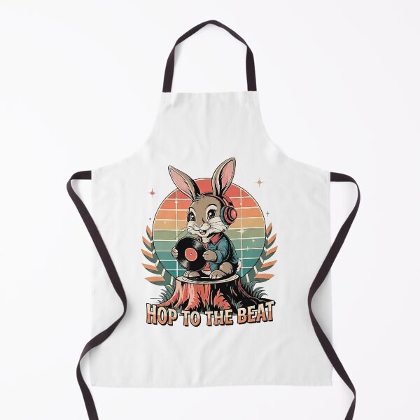 Item preview, Retro DJ Bunny with Vinyl Record - World Music Day designed and sold by Art-Arcade6.